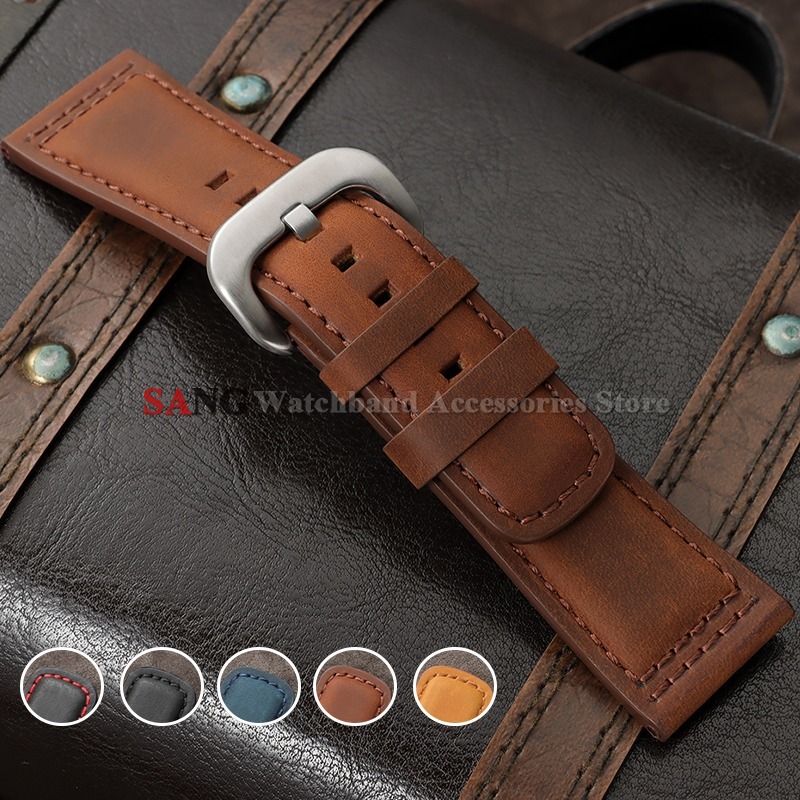 Watches Rolex Smartwatch - 28mm Vintage lederen horlogeband kalfsleer horloges