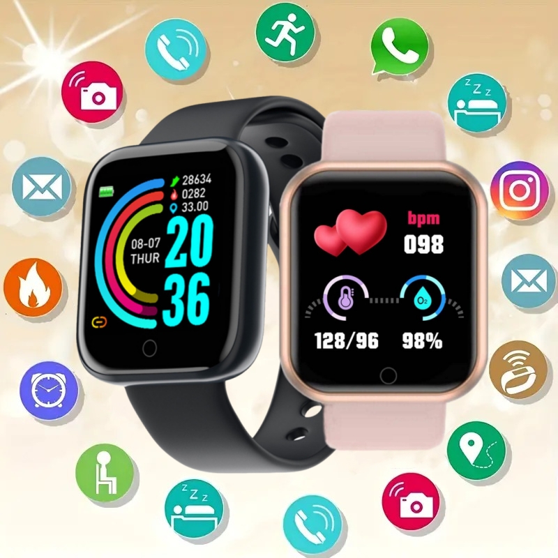Watch Smart Y68 - Smart Watch Bericht Herinner Muziek Controle