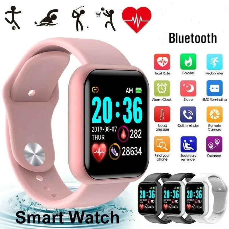 Watch Smart Y68 - Sport Smartwatch Dames Armband Heren Smartwatch