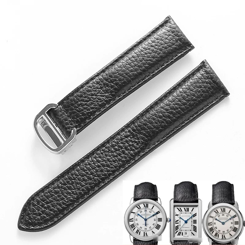 Cartier Watch Tank - Echt lederen horlogeband voor Cartier Tank