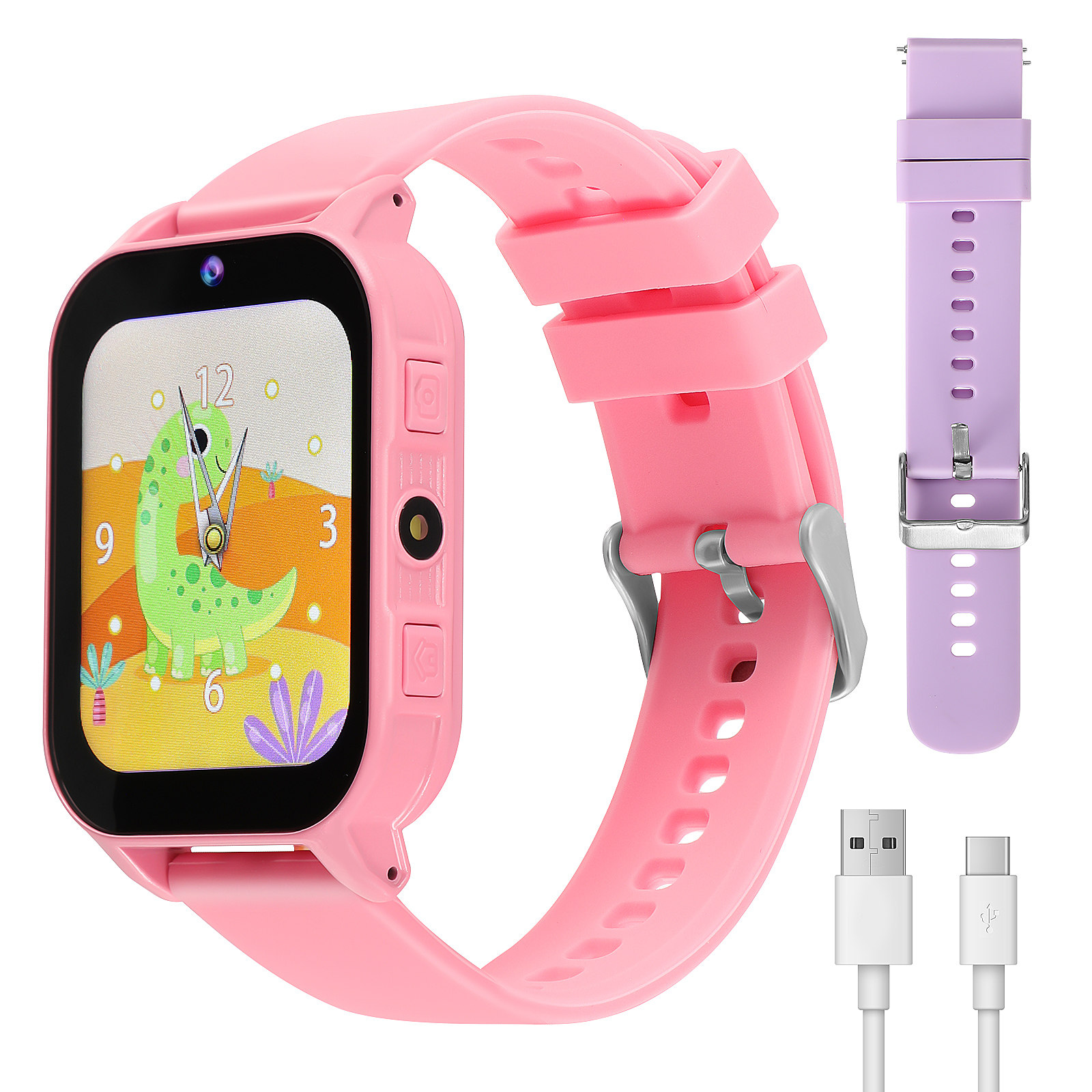 Smartwatch Watches Kids - Kinderhorloge met spelletjes, digitaal smartwatch, lichtgewicht,