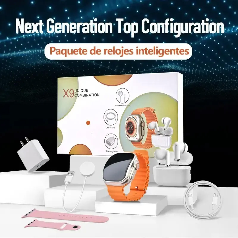 Smartwatch Premium Watches For Women - Premium 6-in-1 Smartwatch Set TWS Draadloze