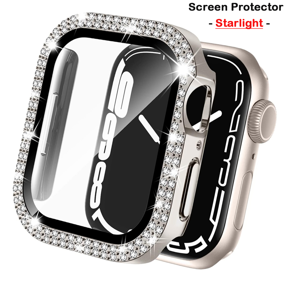Iwatch Smartwatch Series 7 - Diamanten Hoes Voor Appelhorloge 45Mm 41Mm