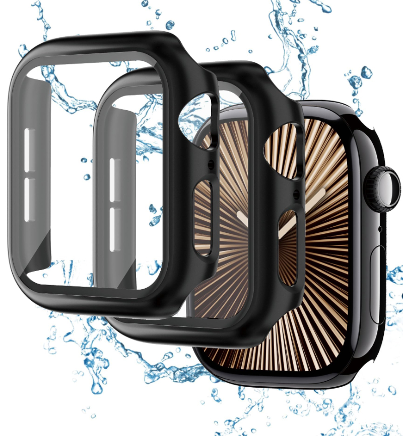 Iwatch Smartwatch Series 7 - 2 Stuks Gehard Glas + Case
