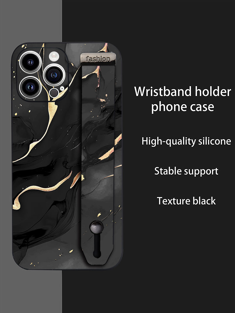 Samsung Galaxy Strap - Luxe Vloeibare Siliconen Marmer Patroon Polsband