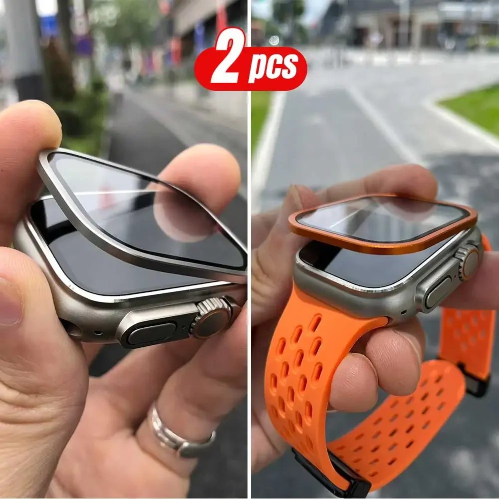 2 STKS Titanium Metalen Frame  - Smartwatch Watches For Mens recensie en prijs