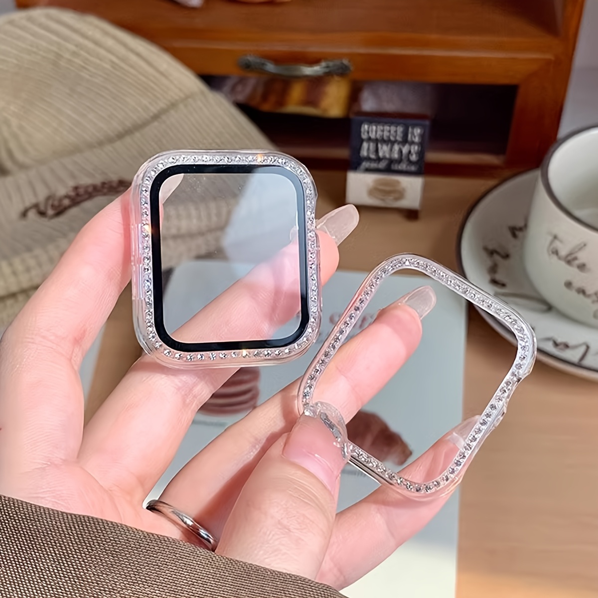 Glas + Diamant Case Voor Apple - Iwatch Smartwatch Series 7 recensie en prijs