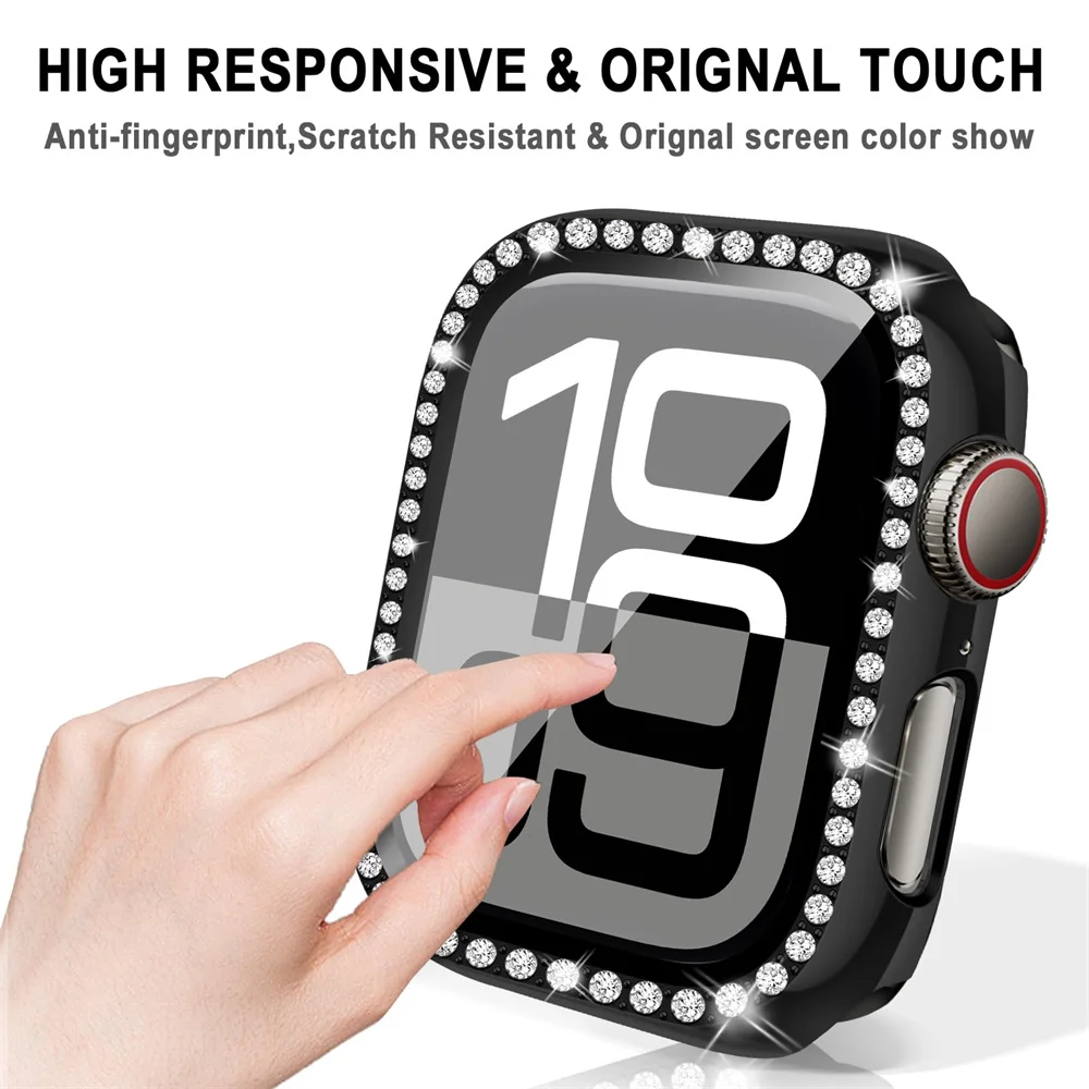 Glas + Diamant Case Voor Apple - Iwatch Smartwatch Series 7 recensie en prijs