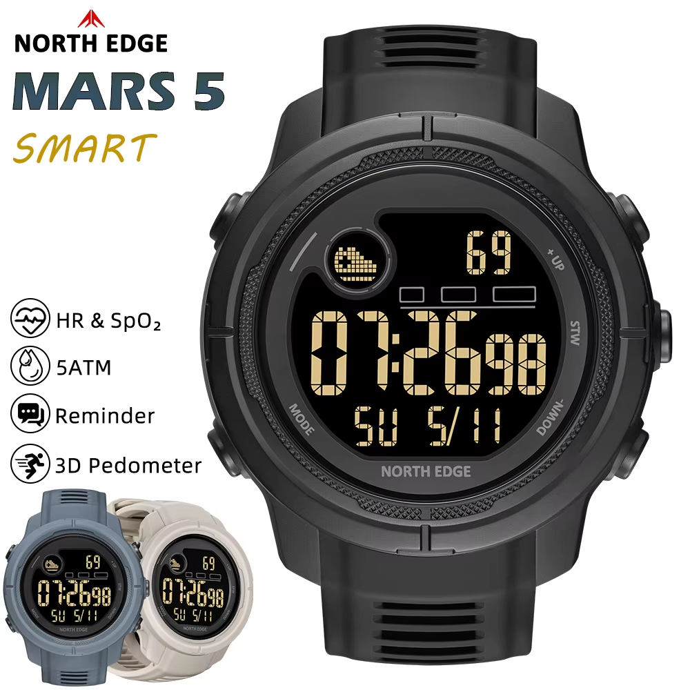 NORTH EDGE NEW MARS 5 Heren di - Smartwatch Watches For Mens recensie en prijs