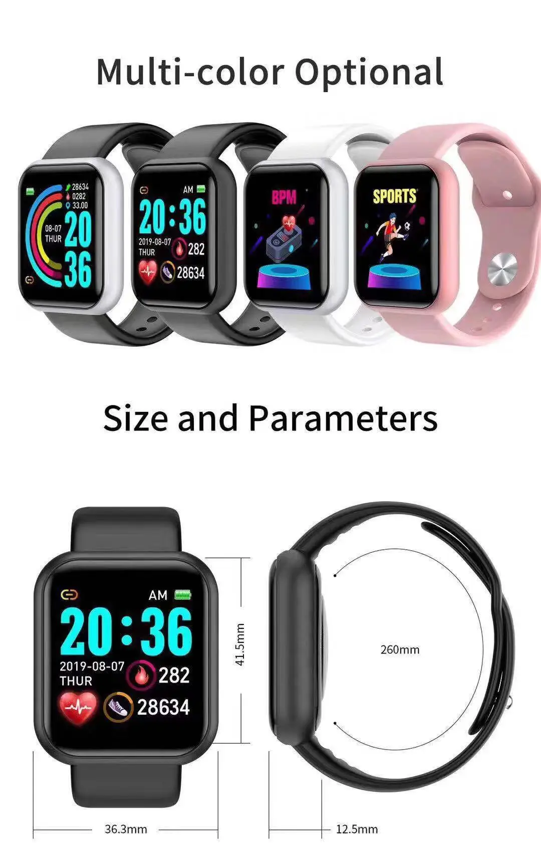 D20 Pro Smartwatch voor Heren  - Watch Smart Y68 recensie en prijs