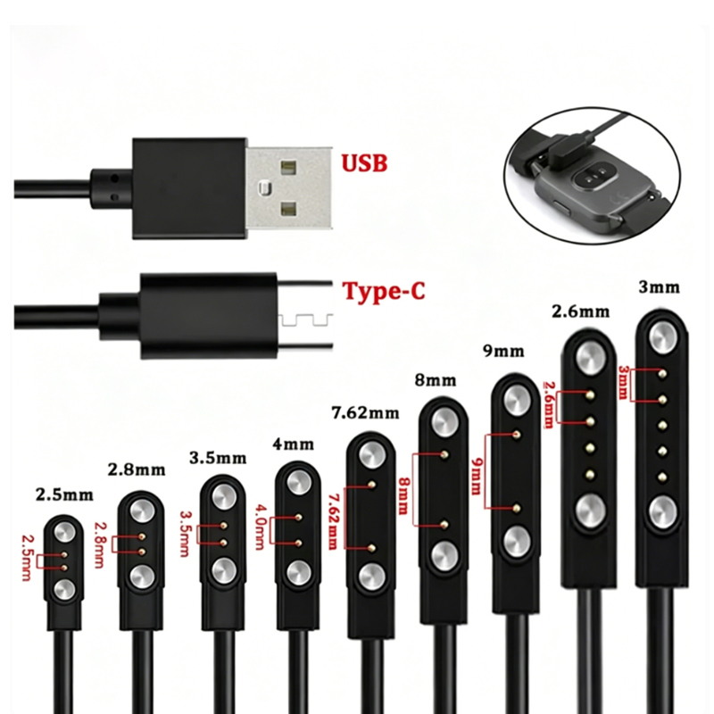 1 stuks 2-pins 4-pins magnetis - Smartwatch Watches Kids recensie en prijs