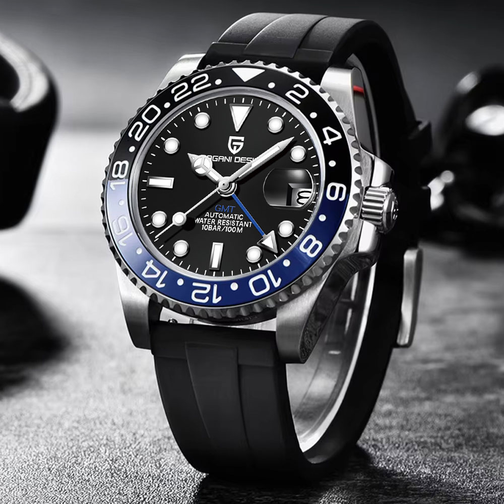 PAGANI DESIGN 40 mm GMT mechan - Cartier Watch Tank recensie en prijs