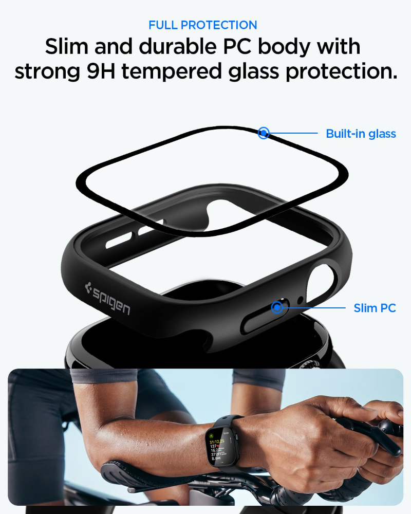 Gehard glas + hoesje voor Appl - Iwatch Smartwatch Series 7 recensie en prijs