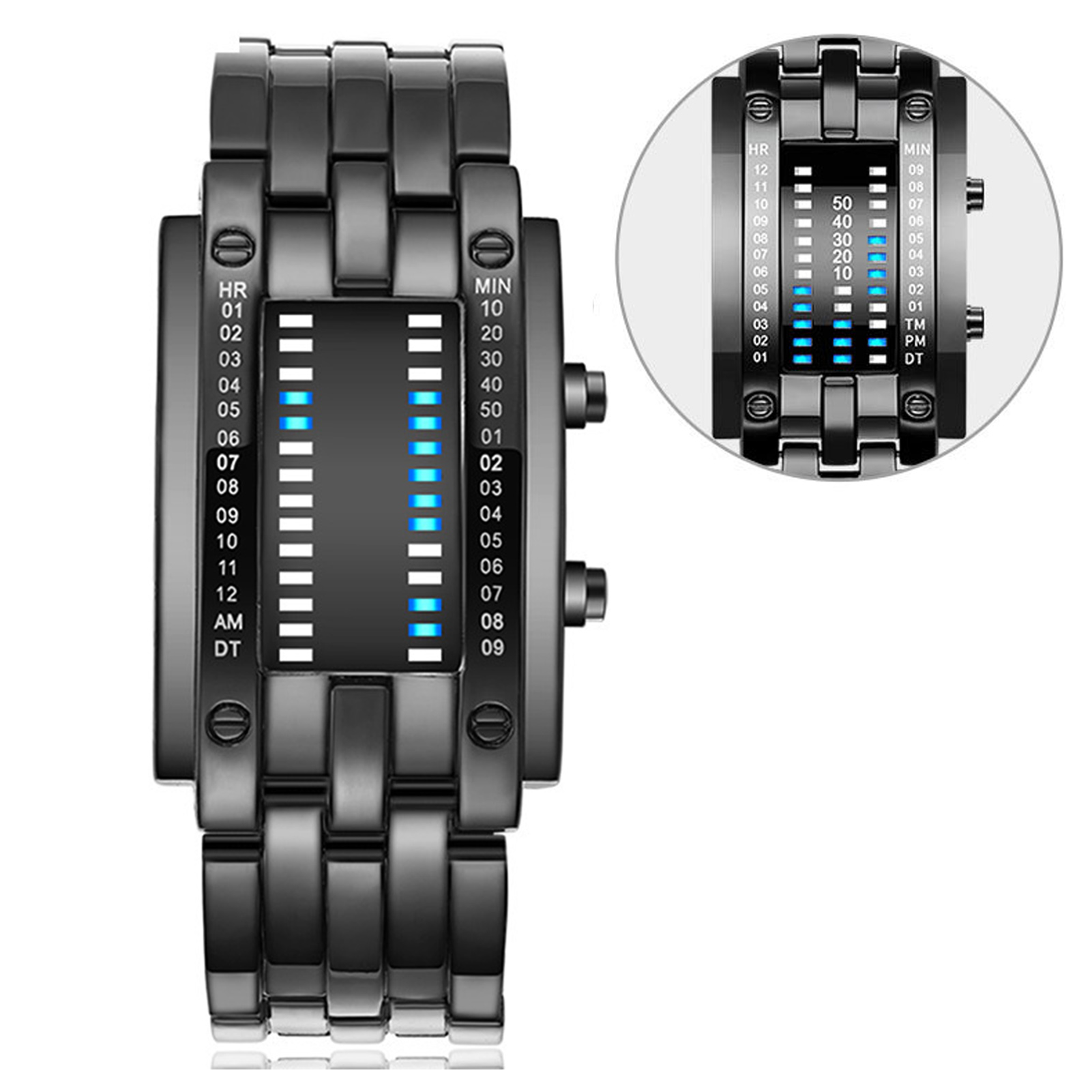 Premium binaire matrix blauwe  - Smartwatch Premium Watches For Women recensie en prijs