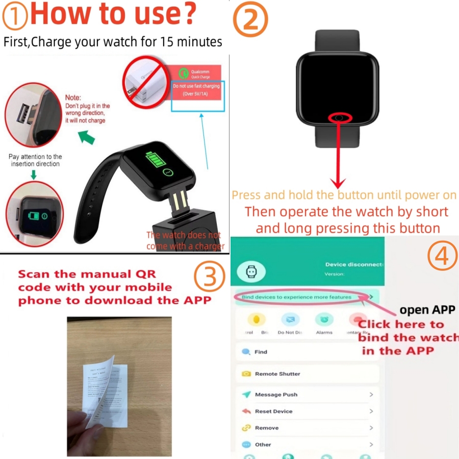 Multifunctionele Slimme Horlog - Watch Smart Y68 recensie en prijs