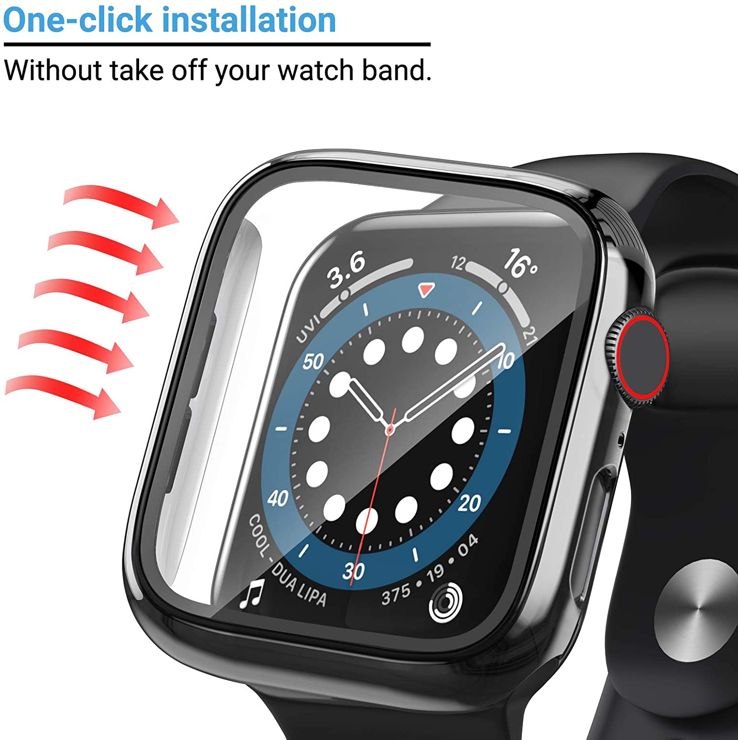 Glas + cover voor Apple Watch  - Iwatch Smartwatch Series 7 recensie en prijs