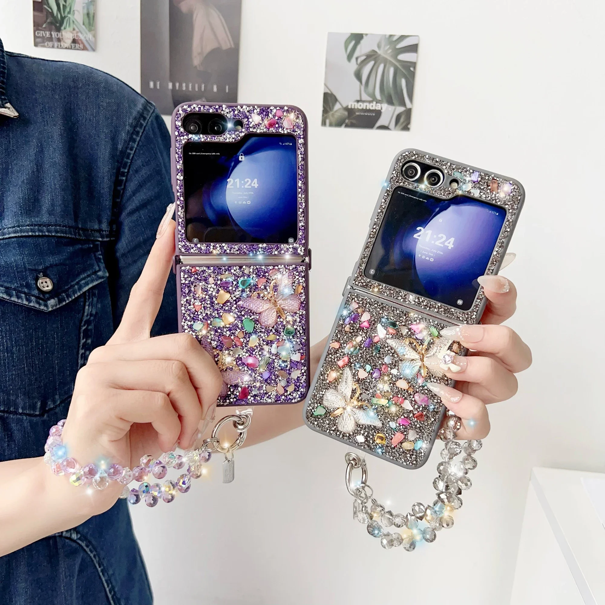 Luxe Glitter Telefoon Case Voo - Samsung Galaxy Strap recensie en prijs