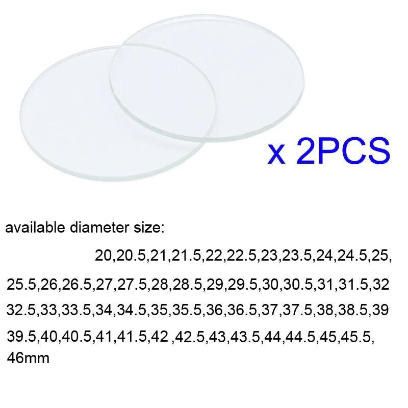 【2 STUKS】 Dikte 2,0 mm rond ho - Watch Crystal Replacement recensie en prijs