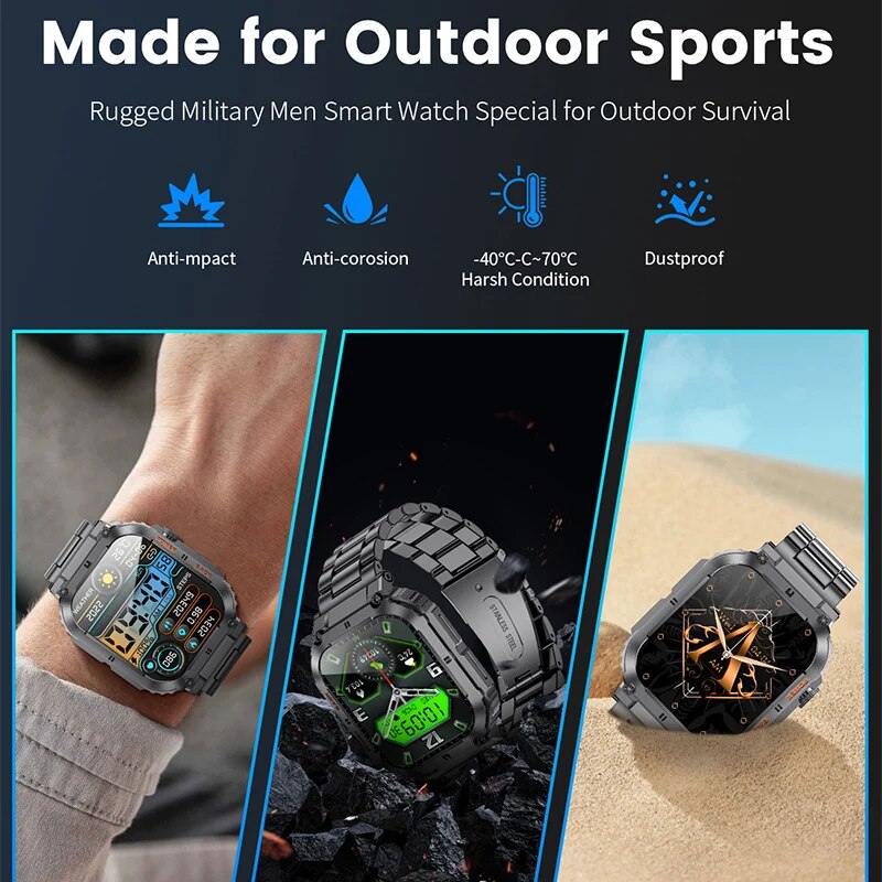 Lige Outdoor Sport Fitness Sma - Smartwatch Watches For Mens recensie en prijs