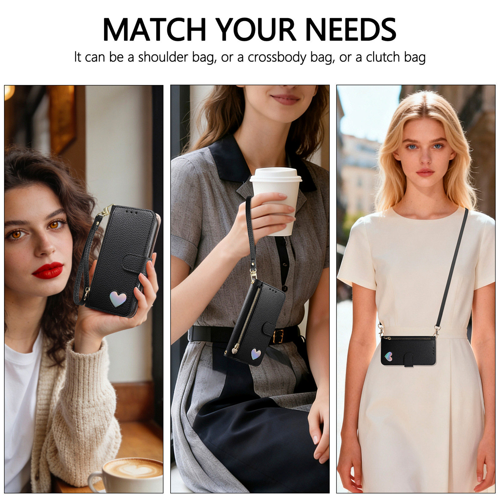 PU Leder Rits Crossbody Polsba - Samsung Galaxy Strap recensie en prijs
