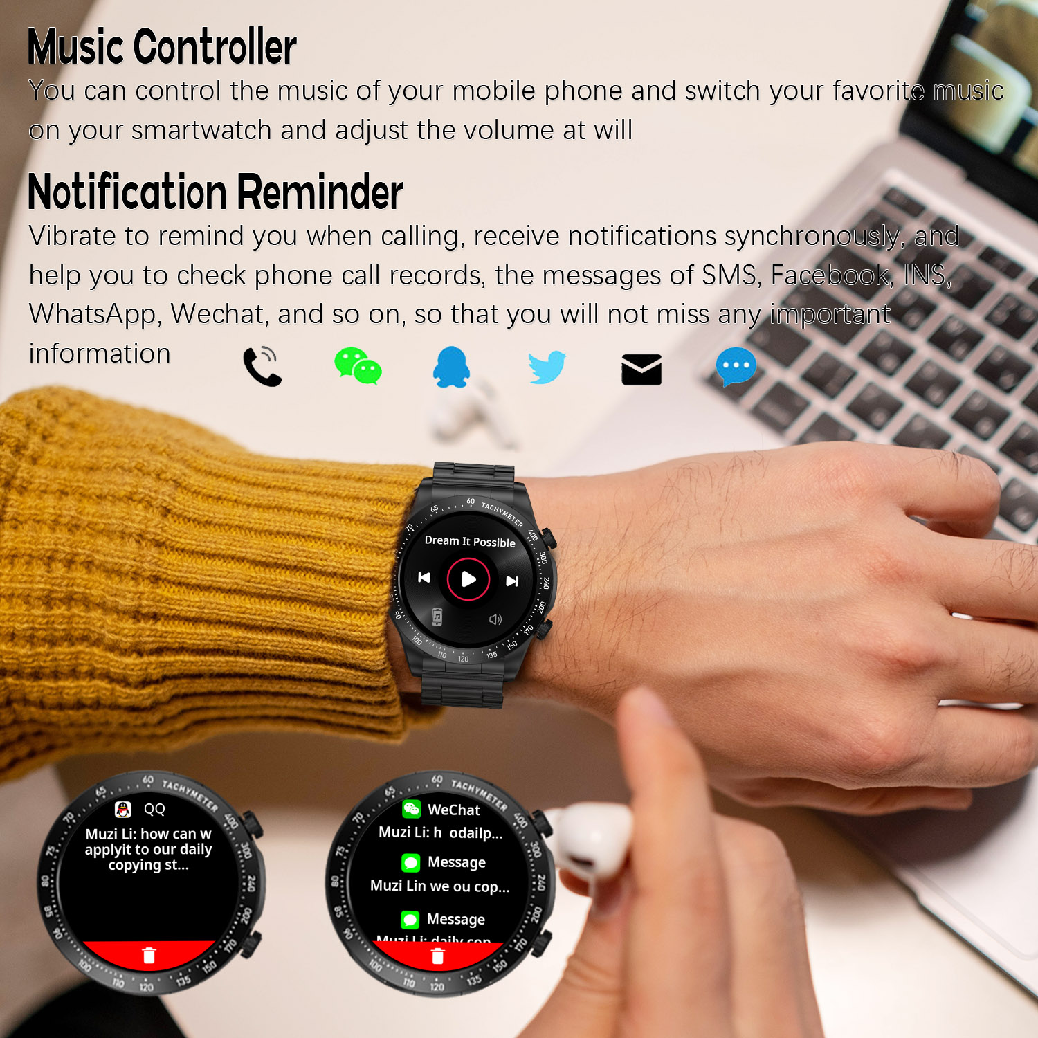 ROLLSTIMI Premium All-Match He - Smartwatch Premium Watches For Women recensie en prijs