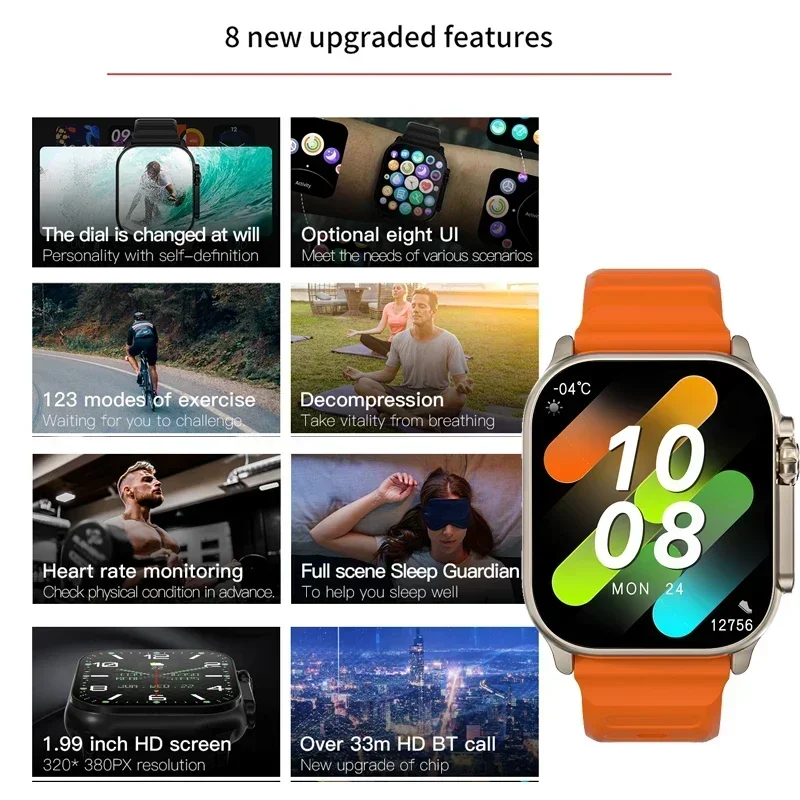 Nieuwe Serie 9 Watch PK HK8 PR - Smartwatch Watches For Mens recensie en prijs