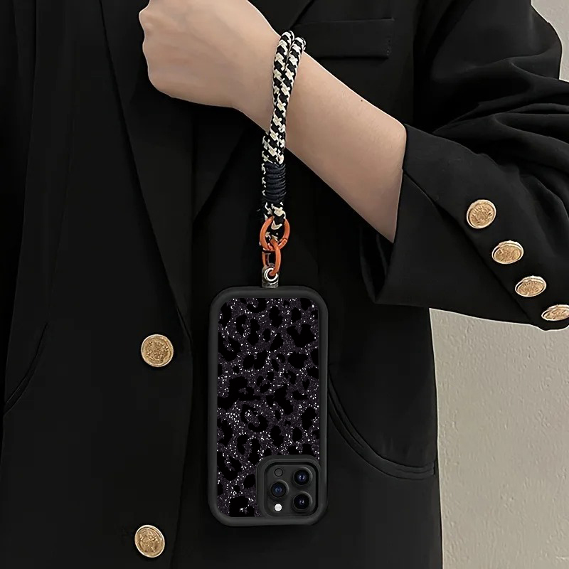 Zwarte gevlekte luipaard hangr - Samsung Galaxy Strap recensie en prijs