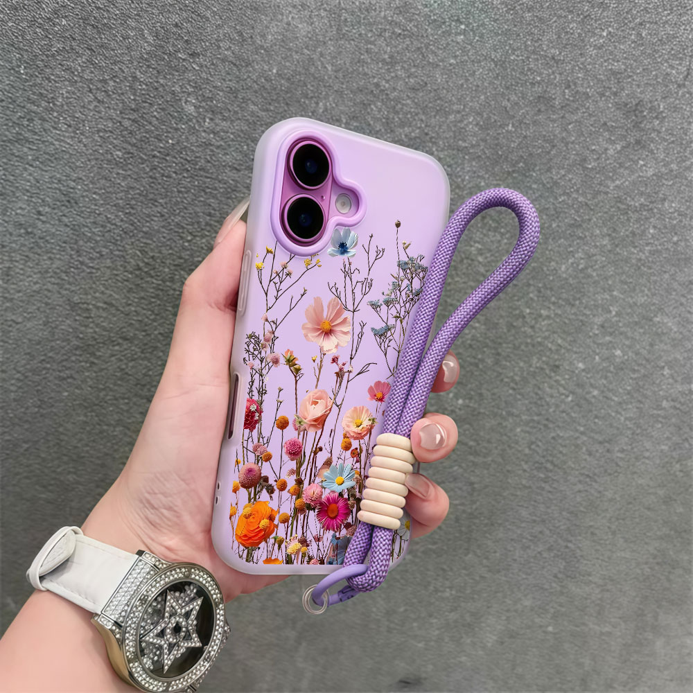 Kleurrijke bloemenprint telefo - Samsung Galaxy Strap recensie en prijs