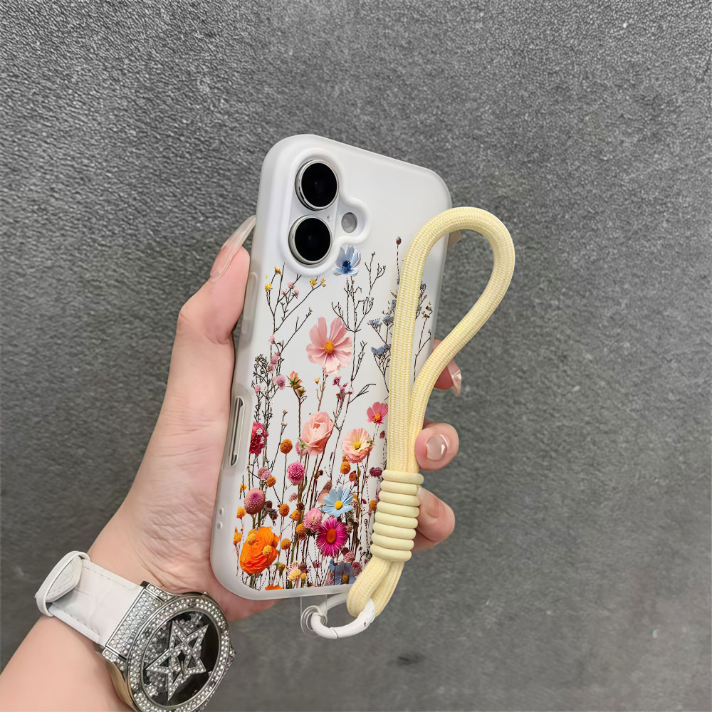 Kleurrijke bloemenprint telefo - Samsung Galaxy Strap recensie en prijs