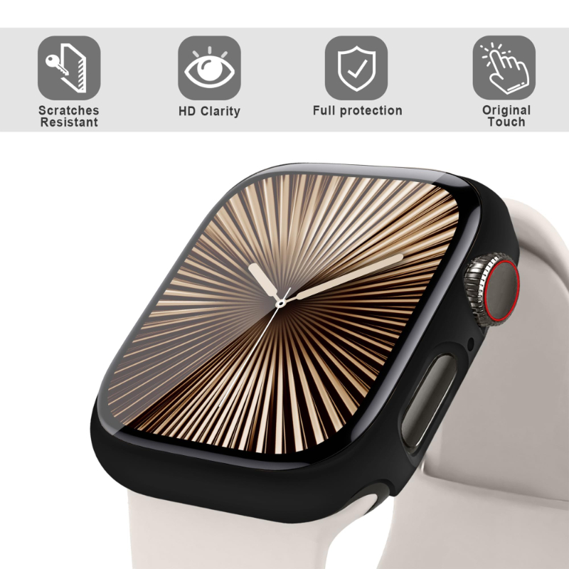 2 Stuks Gehard Glas + Case Voo - Iwatch Smartwatch Series 7 recensie en prijs